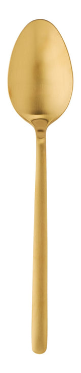 PADERNO Chelsey Satin Gold Finish Slim Round Stainless Steel Flatware Set, Serves 4, 20-pc