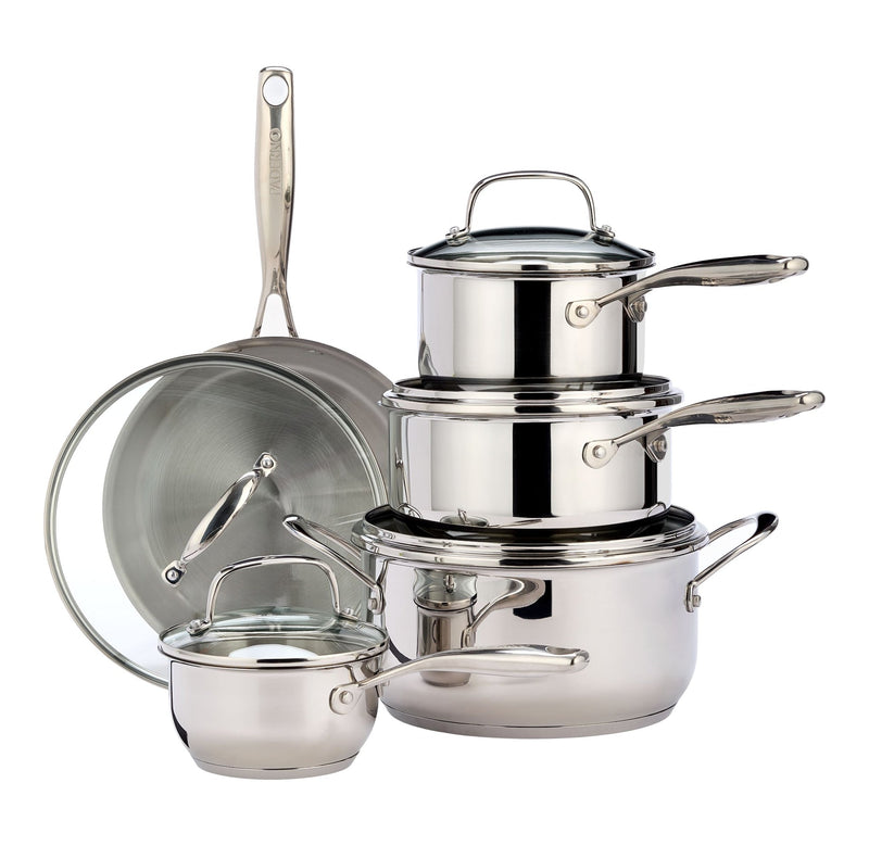 Paderno Classic 10 piece Stainless Steel Cookset S1