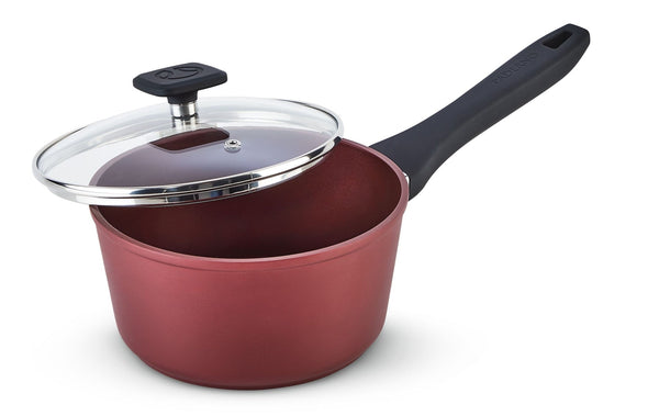 PADERNO Classic Saucepan, PFOA-Free, Non-Stick, Maroon I2