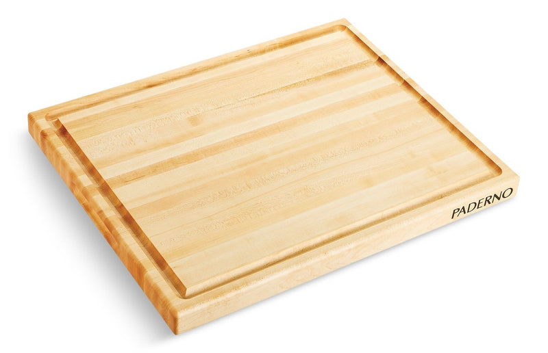 PADERNO Maple Hardwood Cutting Board, Grip Handles, 16 x 20-in O3