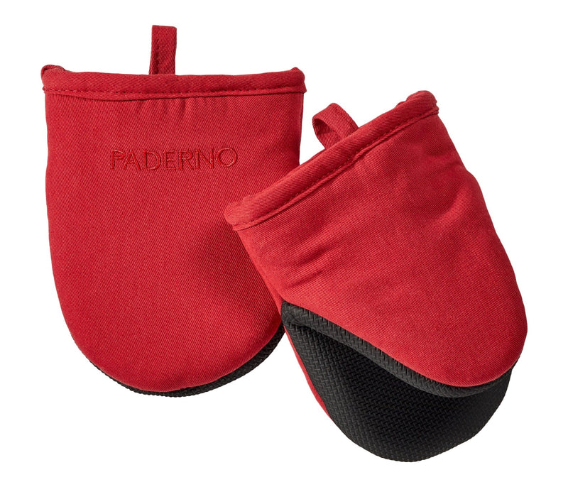 PADERNO Neoprene Palm Mini Mitts, Red, One-Size, 2-pk X4
