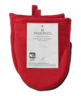 PADERNO Neoprene Palm Mini Mitts, Red, One-Size, 2-pk