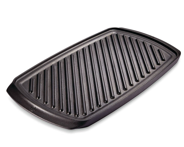 PADERNO Signature Cast Iron Reversible Grill & Griddle, BBQ & Oven Safe, Black, 20-in x 10-in U5