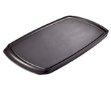 PADERNO Signature Cast Iron Reversible Grill & Griddle, BBQ & Oven Safe, Black, 20-in x 10-in
