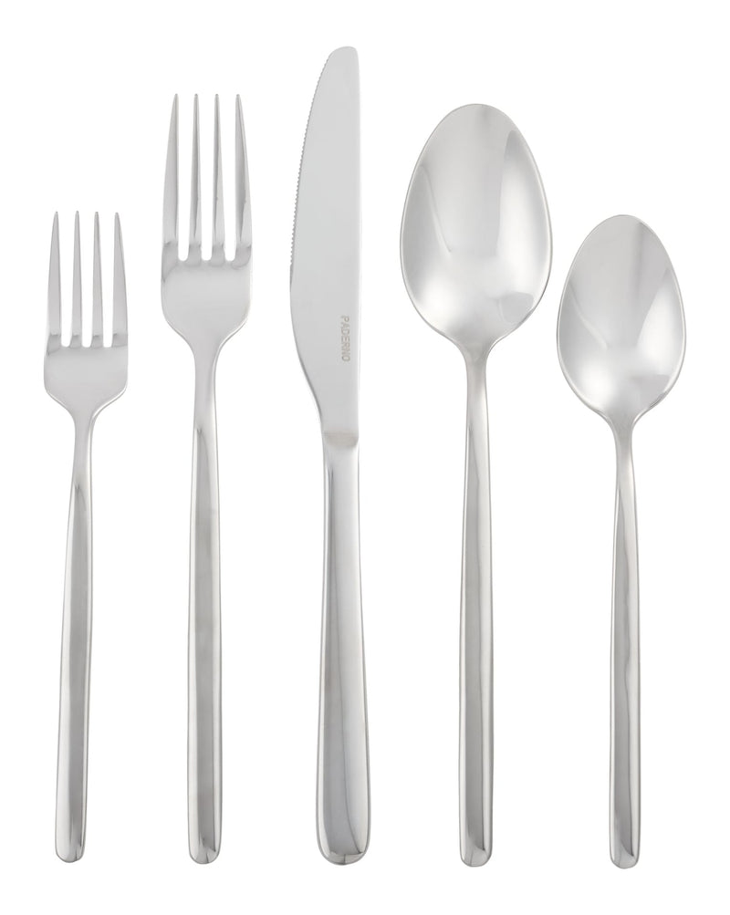PADERNO Slim Rounded Handle Flatware Set, Serves 12, 60-pc Y4