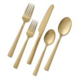 PADERNO Summerside Champagne Matte Stainless Steel Flatware Set, Serves 4, 20-pc