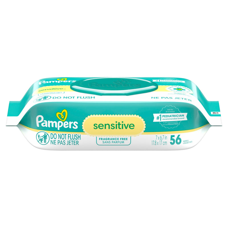 Pampers Sensitive Baby Wipes 1X Pop-Top, 56 Count M3