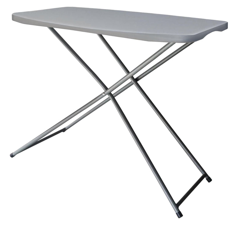 Peakform Height Adjustable Plastic & Metal Portable Folding Activity Table, Indoor/Outdoor, White L6