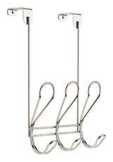 Peerless Dolen Steel 3-Hook Over the Door Rail, Assorted Colours