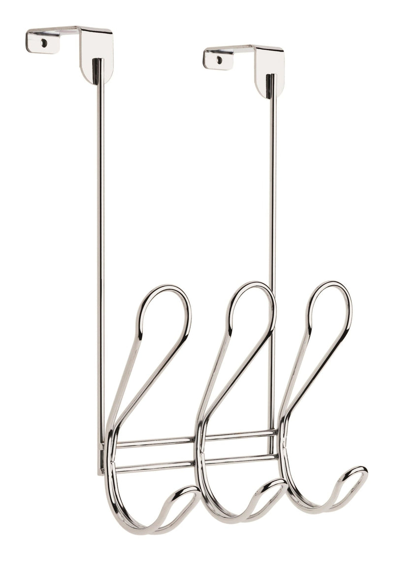 Peerless Dolen Steel 3-Hook Over the Door Rail, Assorted Colours Z6