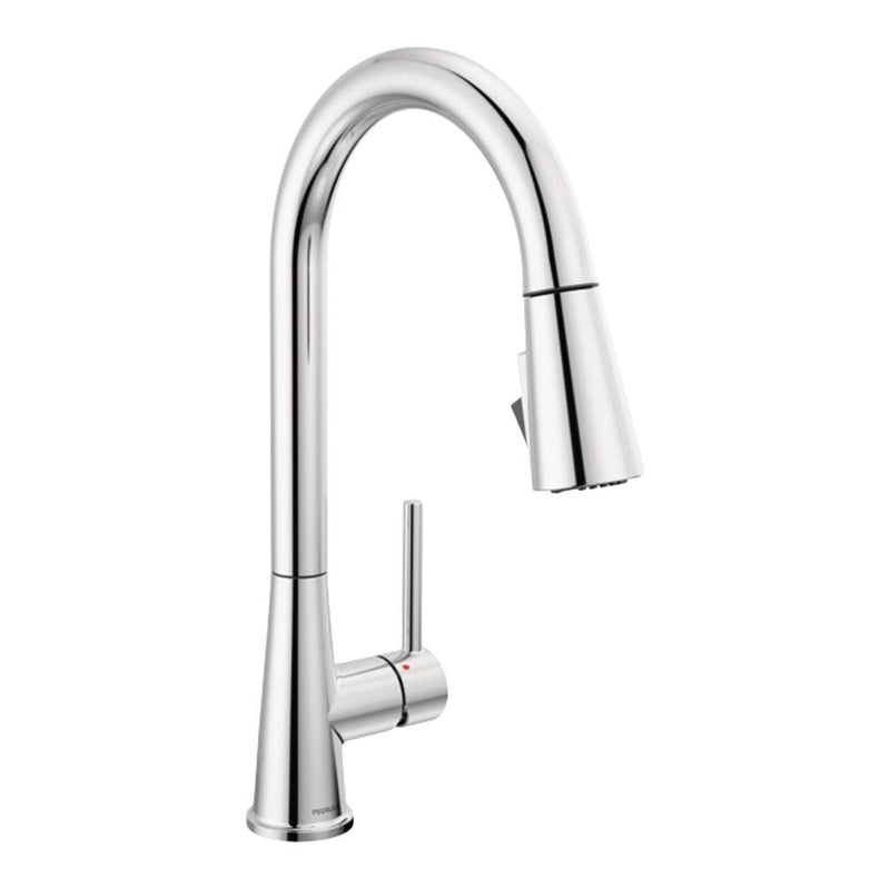 Peerless Precept Single Lever Pull Down Kitchen Faucet with POWERinse, Chrome N1