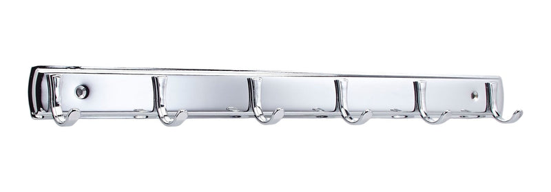 Peerless Stainless Steel 6-Hook Rail, Chrome, 19-in Q4