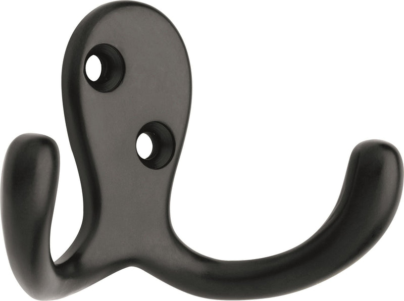 Peerless Stainless Steel Single Double Prong Robe Hooks, Assorted Colours, 4-pk X0