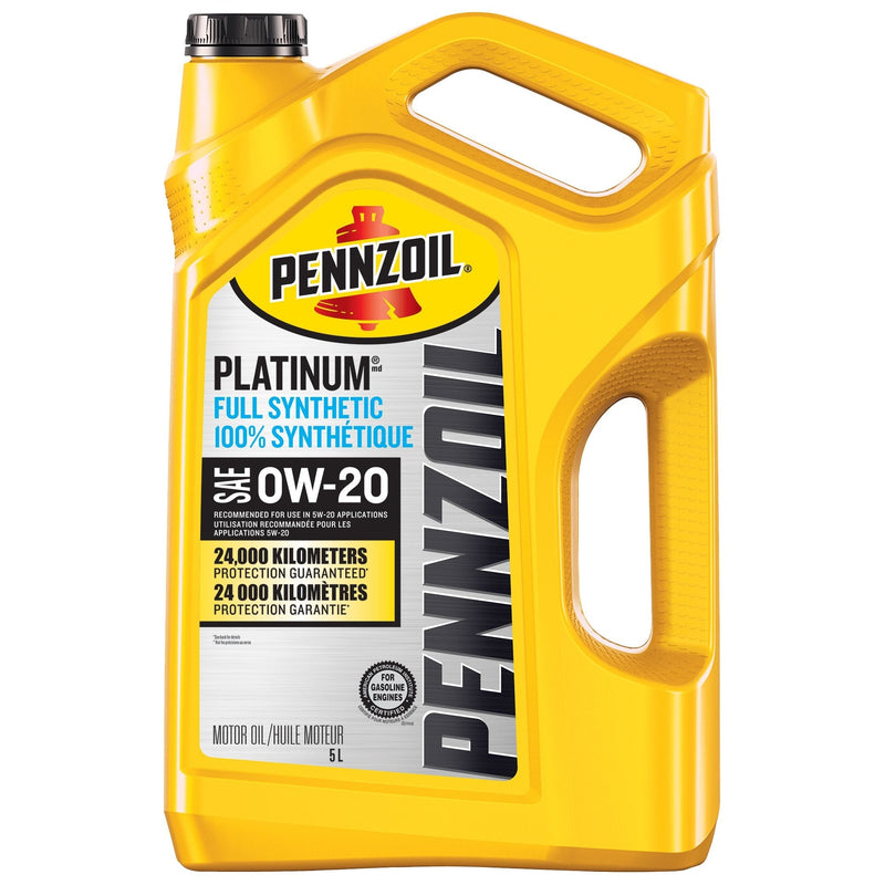 Pennzoil Platinum 0W20 Synthetic Engine/Motor Oil, 5-L M6