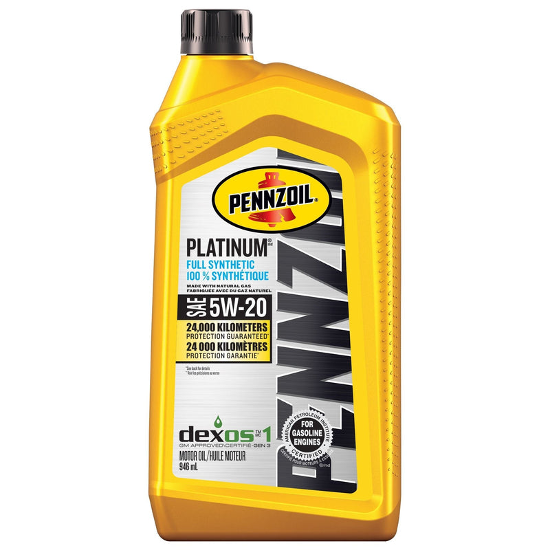 Pennzoil Platinum 5W20 Synthetic Engine/Motor Oil, 946-mL I0