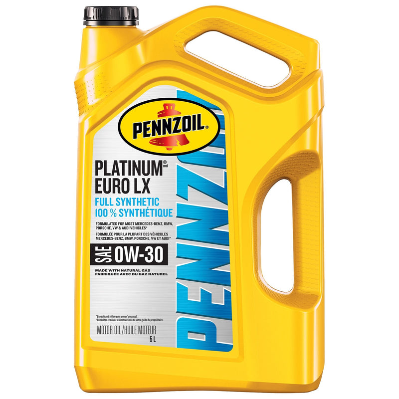 Pennzoil Platinum Euro LX 0W30 Synthetic Engine/Motor Oil, 5-L E8