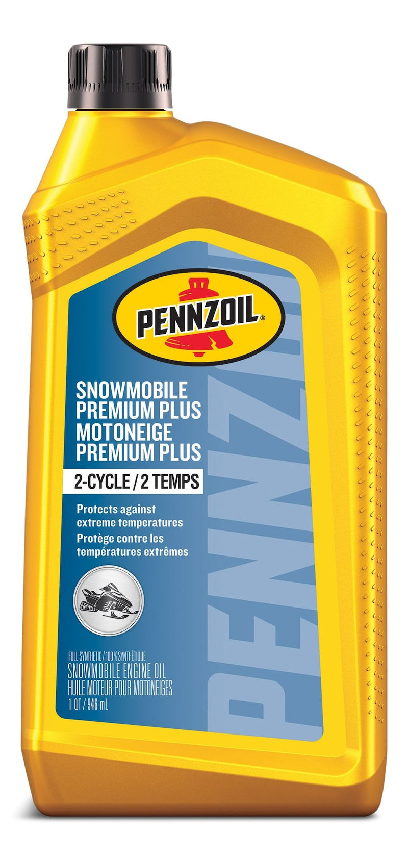 Pennzoil Snowmobile Premium Plus 2-Cycle Engine Oil, 1-L V8