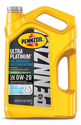 Pennzoil Ultra Platinum 0W20 Synthetic Engine/Motor Oil, 5-L