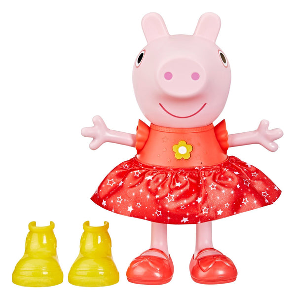 Peppa Pig Peppa’s Muddy Puddles Party Singing and Dancing Doll, English, Ages 3+ R9