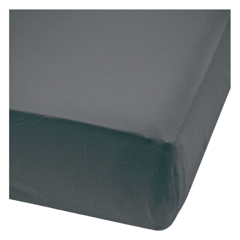 Perlimpinpin Bamboo Baby Crib Fitted Sheets, Charcoal T3