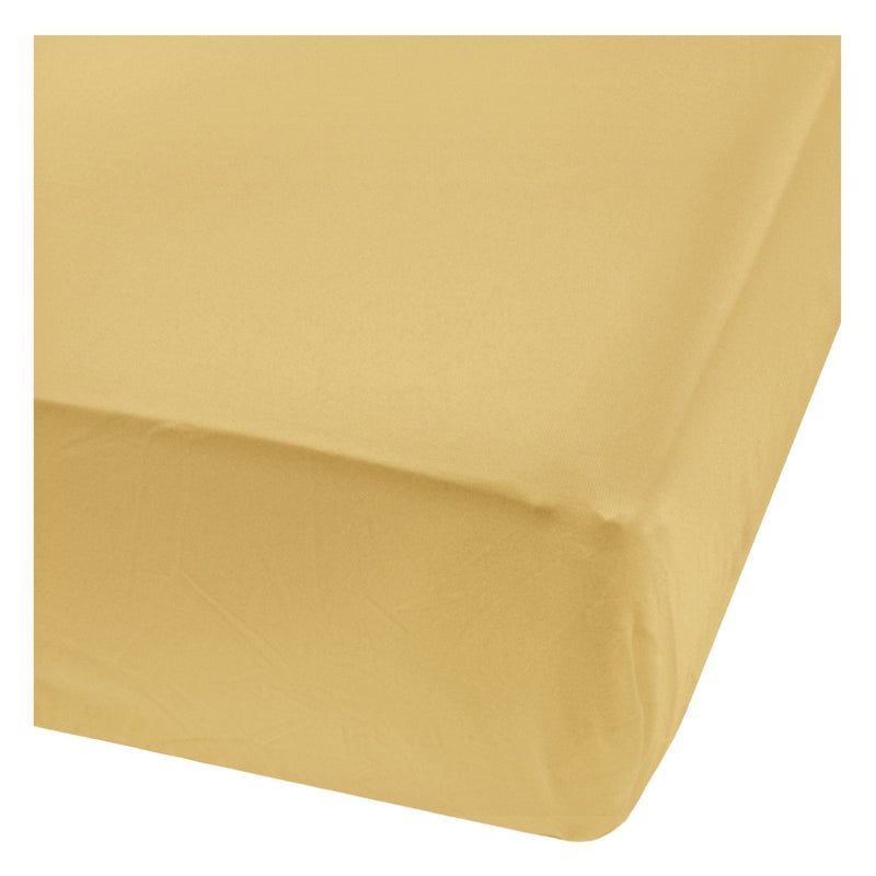 Perlimpinpin Bamboo Baby Crib Fitted Sheets, Curry R2