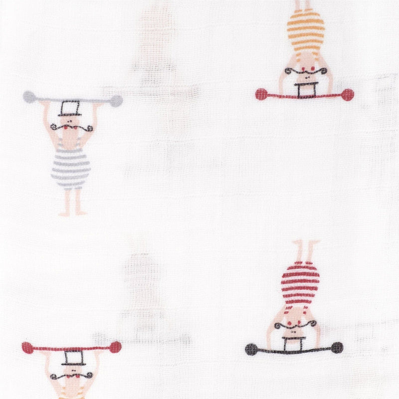 Perlimpinpin Cotton Muslin Baby Swaddle Blanket, Circus V7