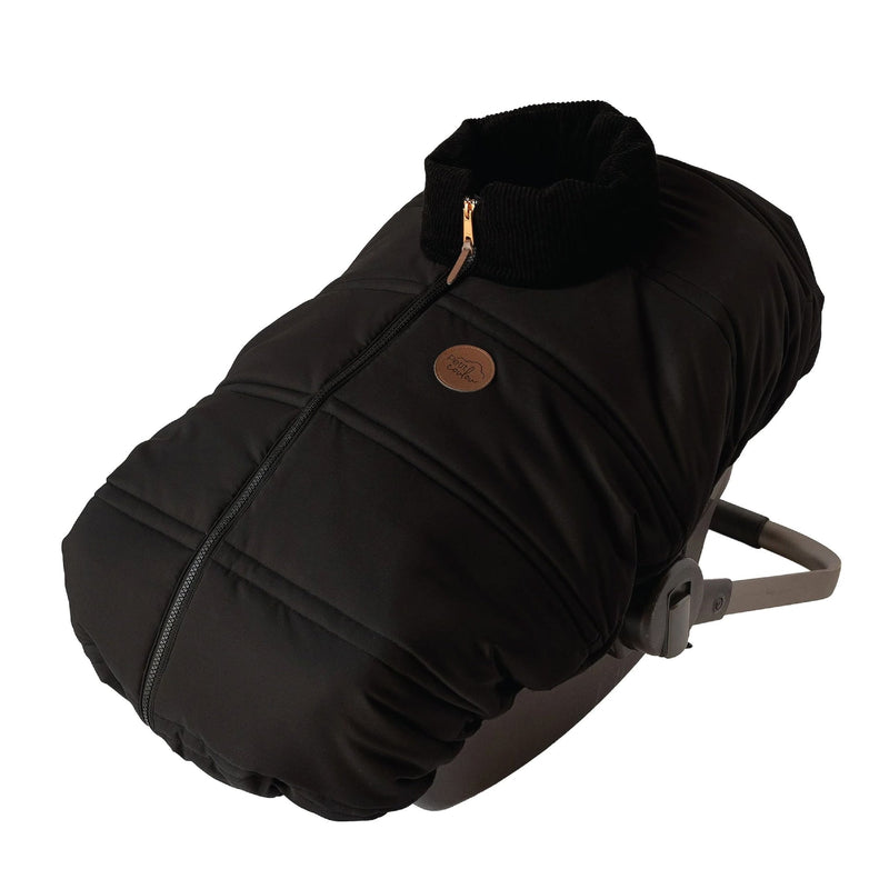 Petit Coulou Lightweight Baby Car Seat Cover, Mid Season (-5°C to 15°C), Black W0