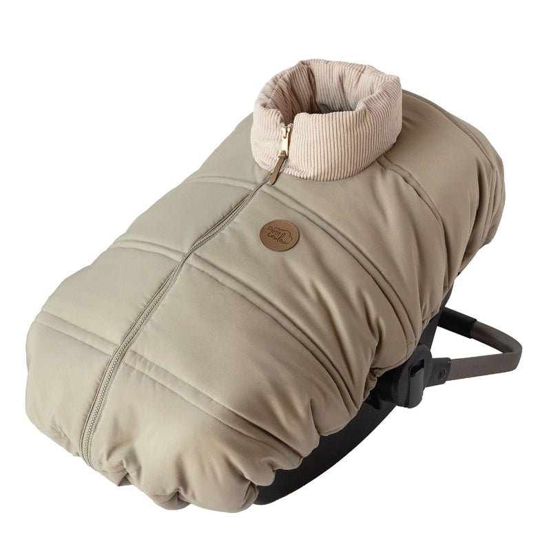 Petit Coulou Lightweight Baby Car Seat Cover, Mid Season (-5°C to 15°C), Lichen T3