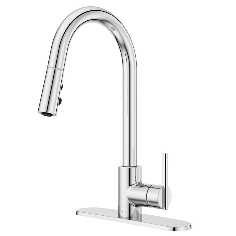 Pfister Modern Pull-Down Kitchen Faucet, Chrome N1
