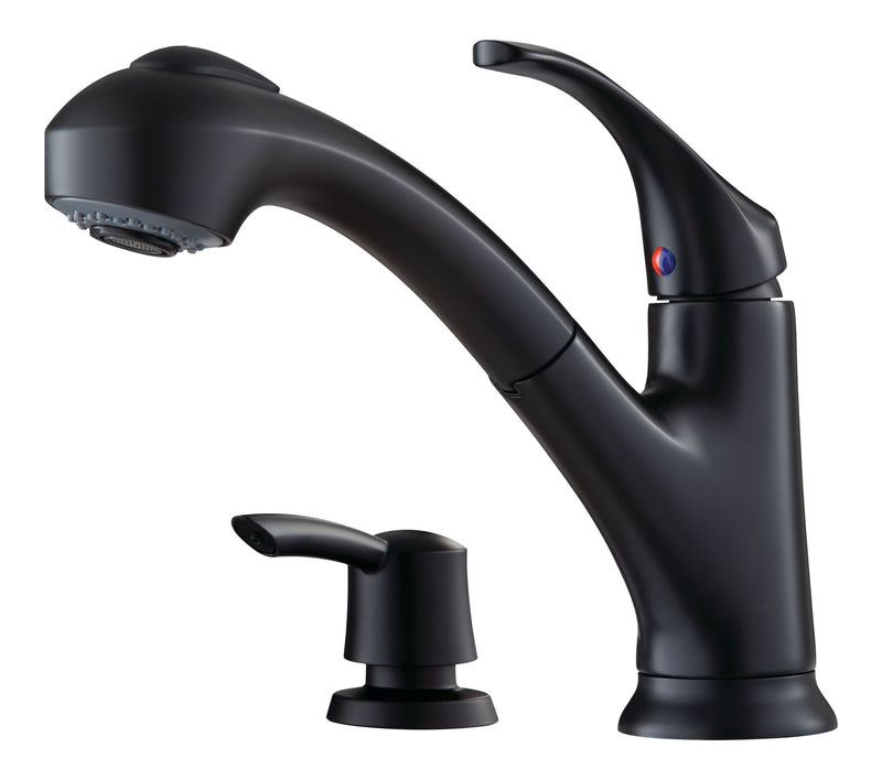 Pfister Shelton Matte Black Pull-Out Kitchen Faucet N5