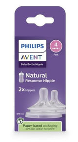 Philips Avent Response Nipple Flow 4 for 3M+, 2-pk