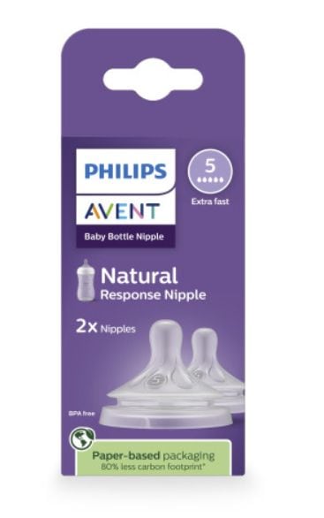 Philips Avent Response Nipple Flow 5 for 6M+, 2-pk P2