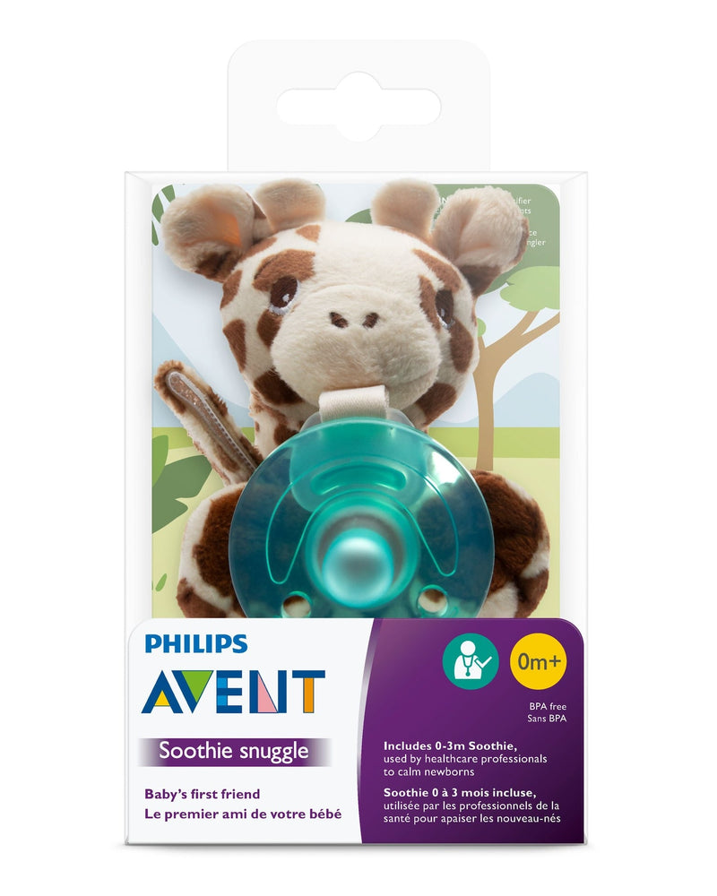 Philips Avent Soothie Snuggle Pacifier, Giraffe, Ages 0-3m D7