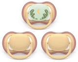 Philips Avent Ultra air Pacifier 0-6 Months All Day, Yellow, 3-pk