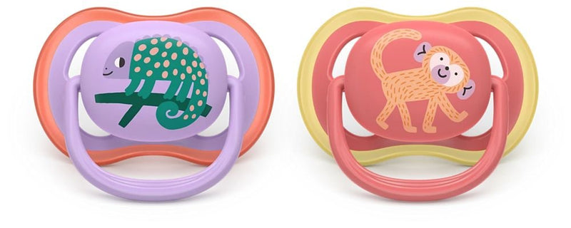 Philips Avent Ultra Air Pacifier 18m+, Chameleon, 2-pk H1
