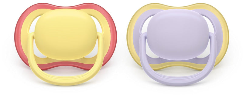 Philips Avent Ultra Air Powder Yellow Pacifier for 0-6M, 2-pk N5