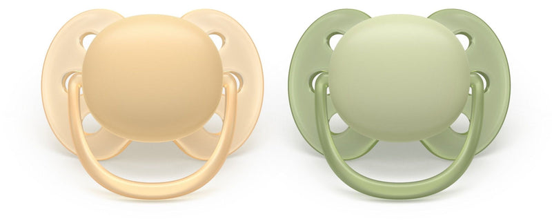 Philips Avent Ultra Soft Beige Pacifier for 6-18M, 2-pk O6