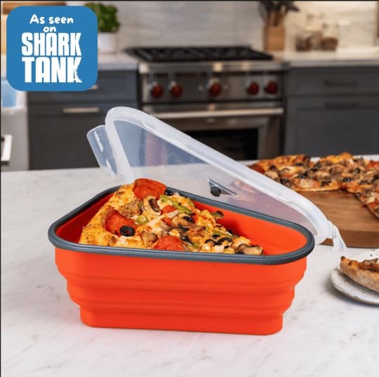 Pizza Pack Reusable Pizza Storage Container with 5 Microwavable Serving Trays G5