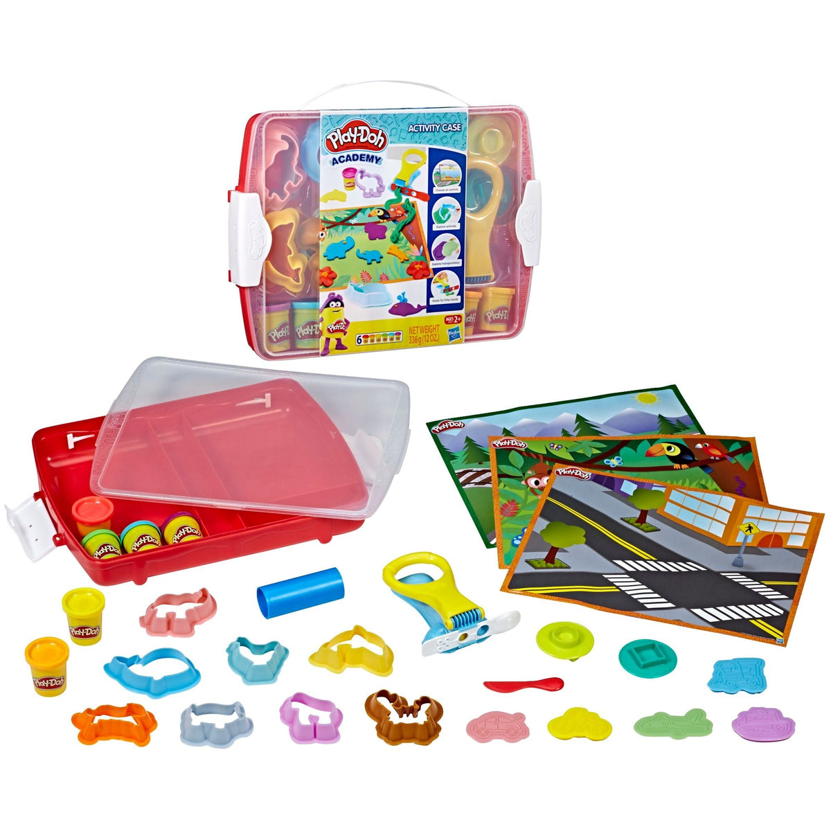 Play-Doh Activity Case with 16 Tools & 6 Colours, Ages 2+