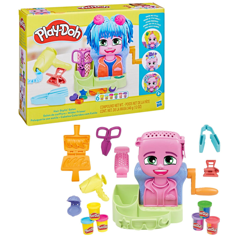 Play-Doh Hair Stylin' Dual Colour Salon Playset, Ages 3+ D2