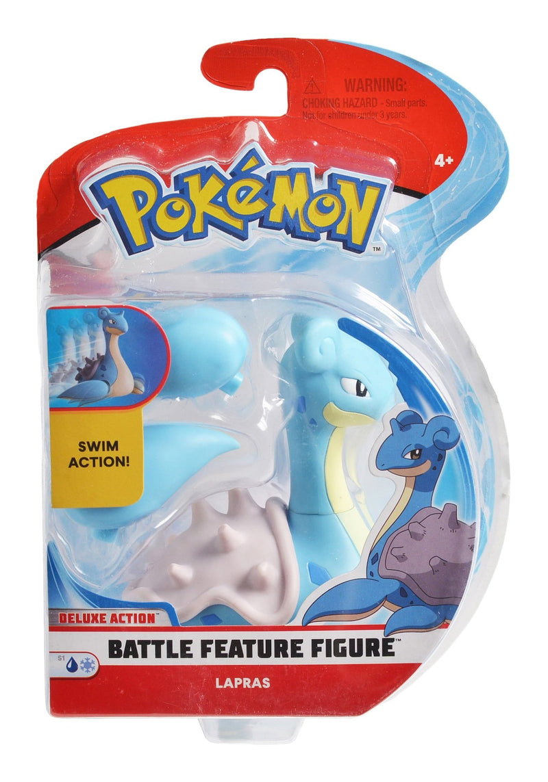 Pokémon Battle Feature Figure Toy Set, Assorted (Ash & Pikachu/Bewear/Decidueye/Lapras), Ages 4+ F6