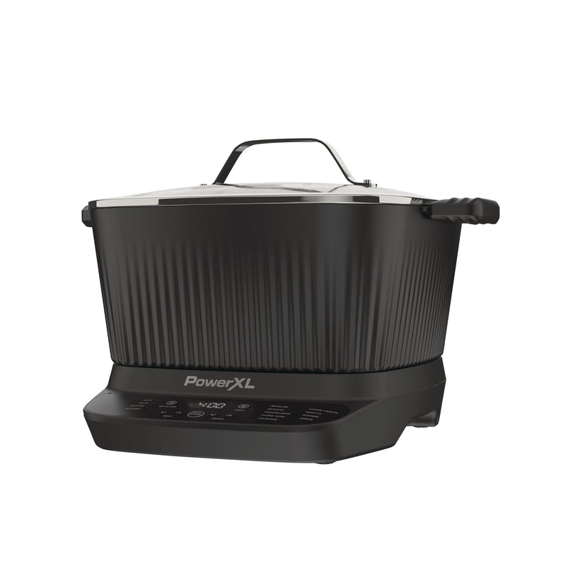 PowerXL StirMax Digital Programmable Slow/Multi-Cooker with 9 Cooking Pre-Sets, Black T1
