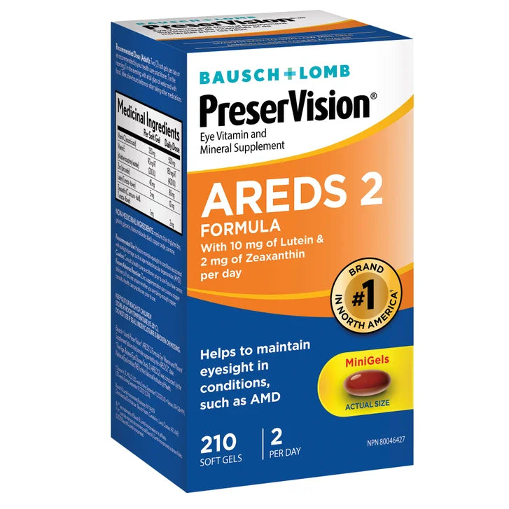 PreserVision Eye Vitamin and Mineral Supplement AREDS2, 210 Softgels F4