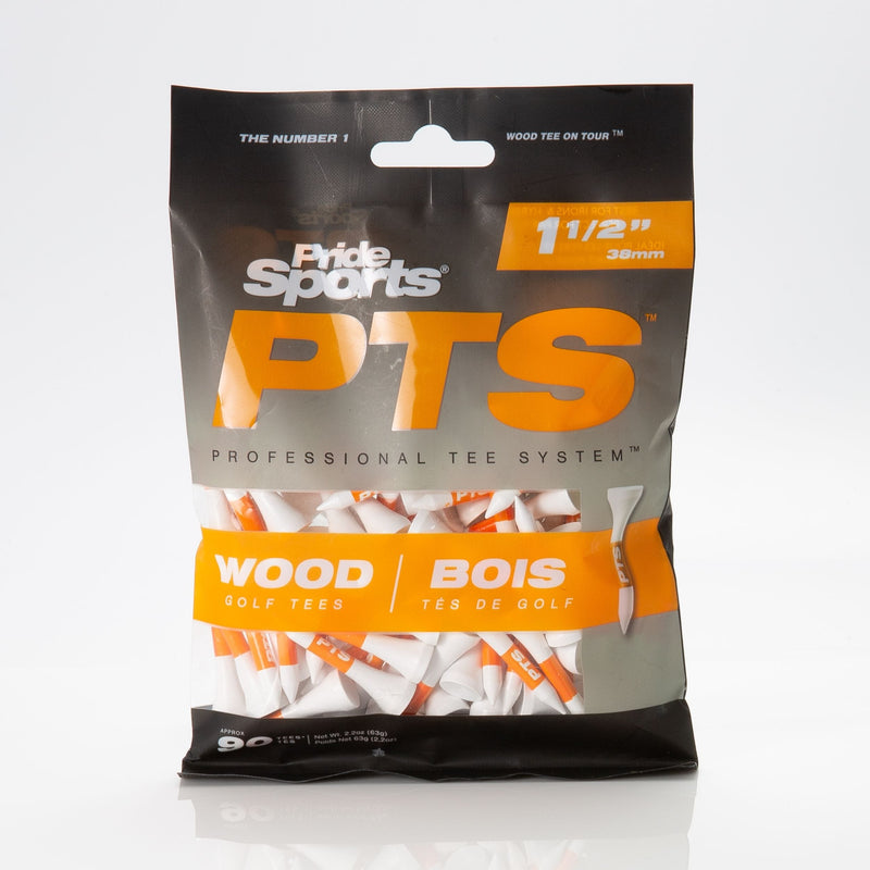 Pride Professional Tee System ProLength Plus Wood Golf Tee, 1-1/2-in, 90-pk, White J3