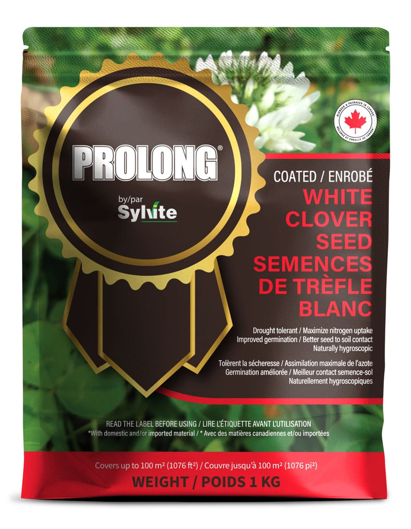 PROLONG Drought Tolerant White Clover Seed Bag, Water Saving, 1kg P4