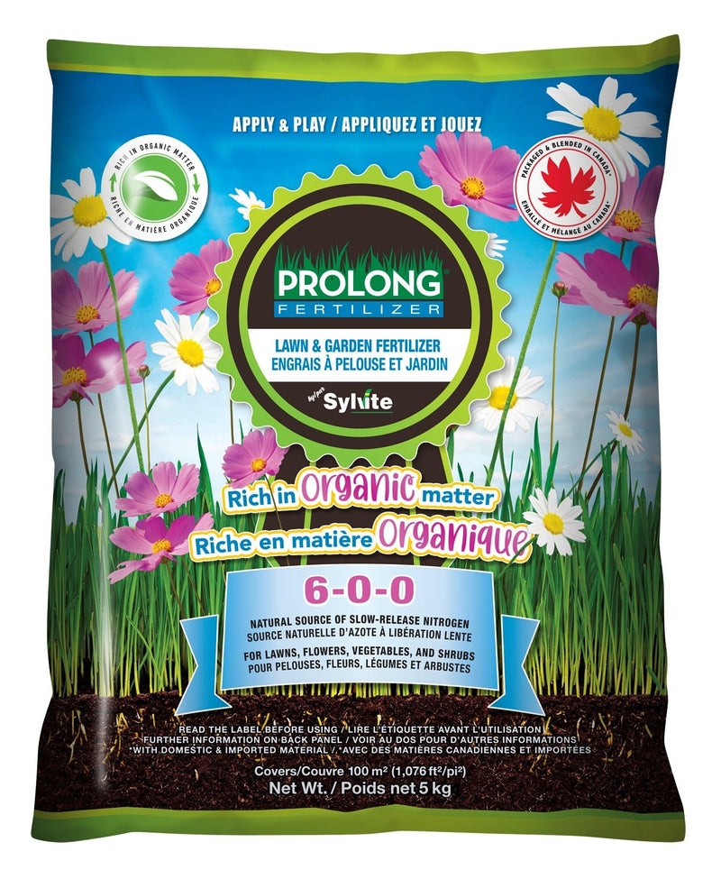 PROLONG Slow Release Nitrogen Lawn & Garden Organic Fertilizer, 6-0-0, 5kg B8
