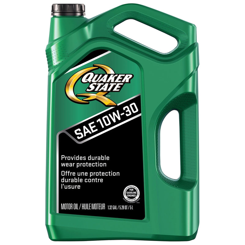 Quaker State 10W30 Conventional Motor Oil, 5-L Jug U0