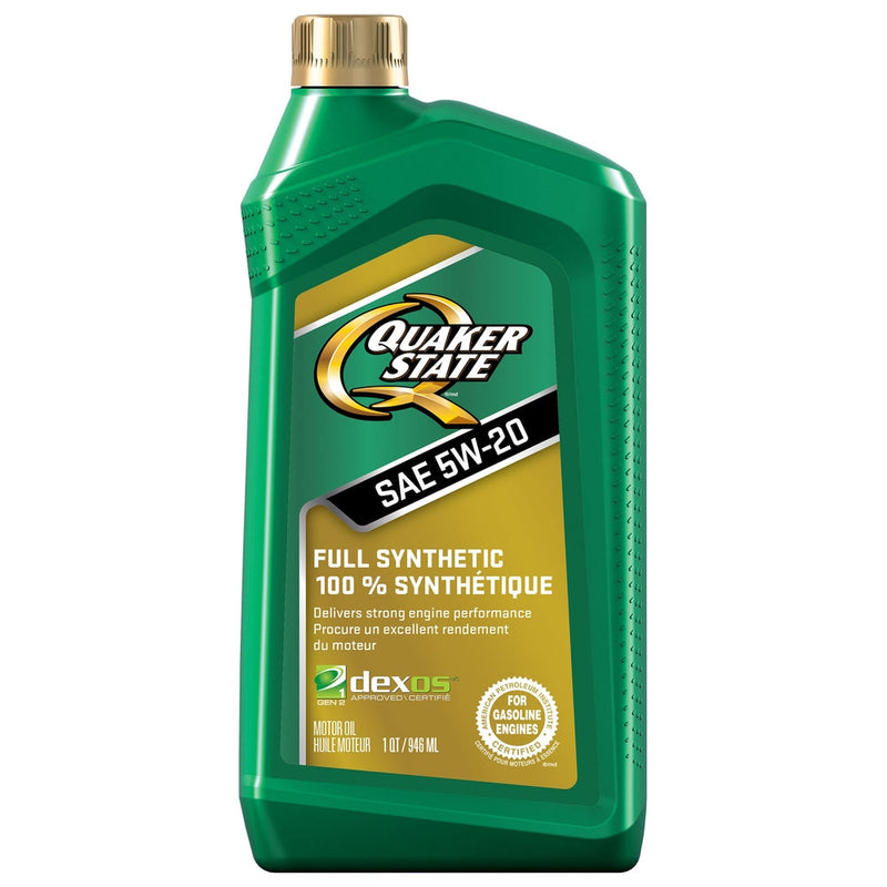 Quaker State Full Synthetic 5W20 Engine/Motor Oil, 946-mL D6