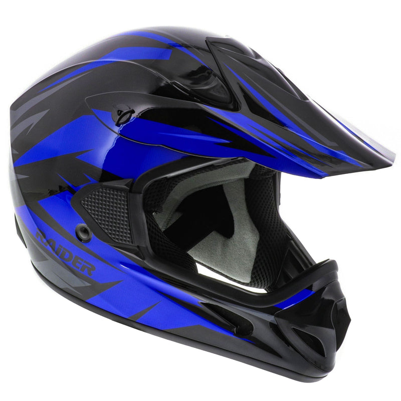Raider RX2 Adult Dirt Bike/ATV Helmet, Blue I8