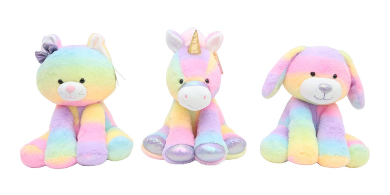 Rainbow Buddies 10-in Plush Toy, Assorted, Collectibles O1